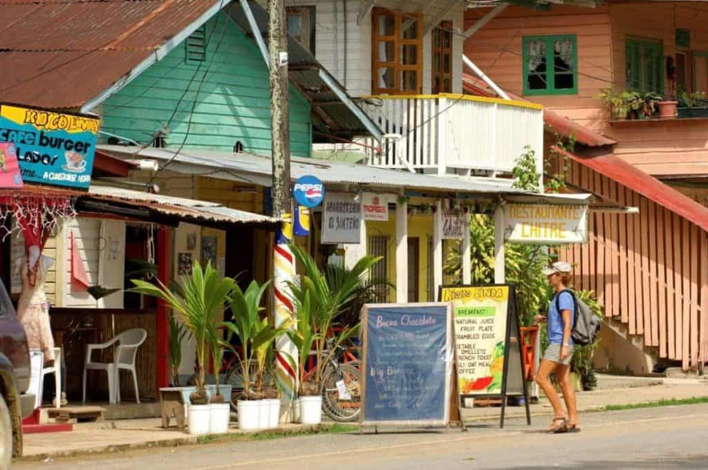 Bocas del Toro, main street, Panama tour