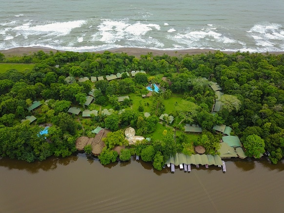 Aerial view of hotel in Costa Rica