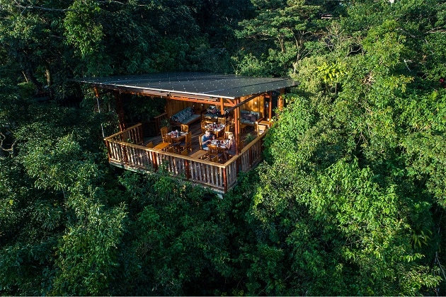 hotel restaurant on family tour in Costa Rica