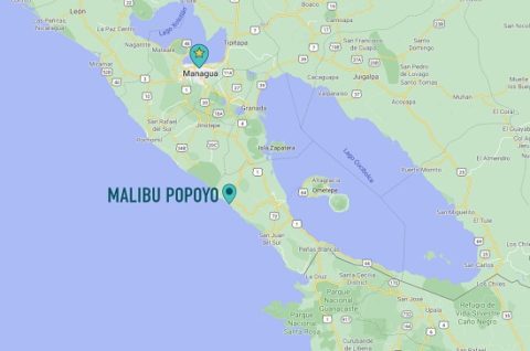 Nicaragua Honeymoon Malibu Popoyo Map 480x318 